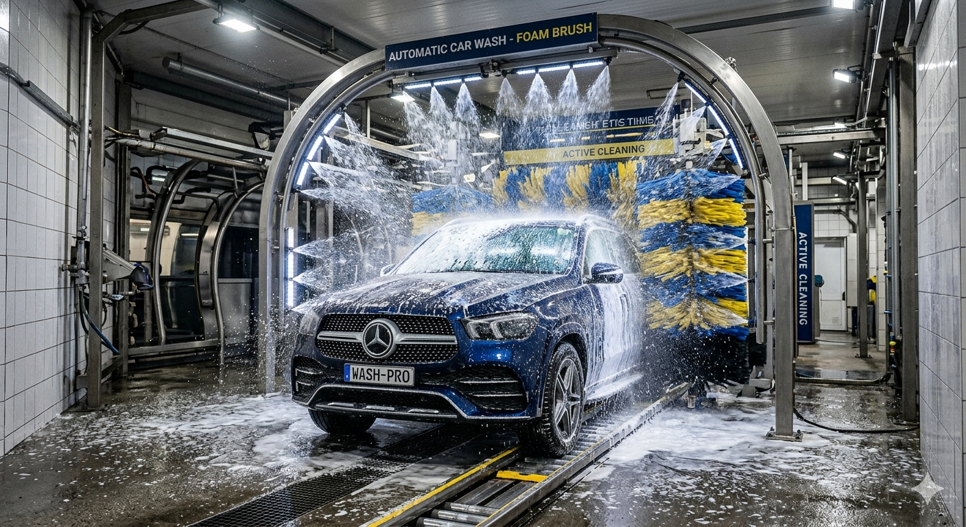 automatic car wash tunnel